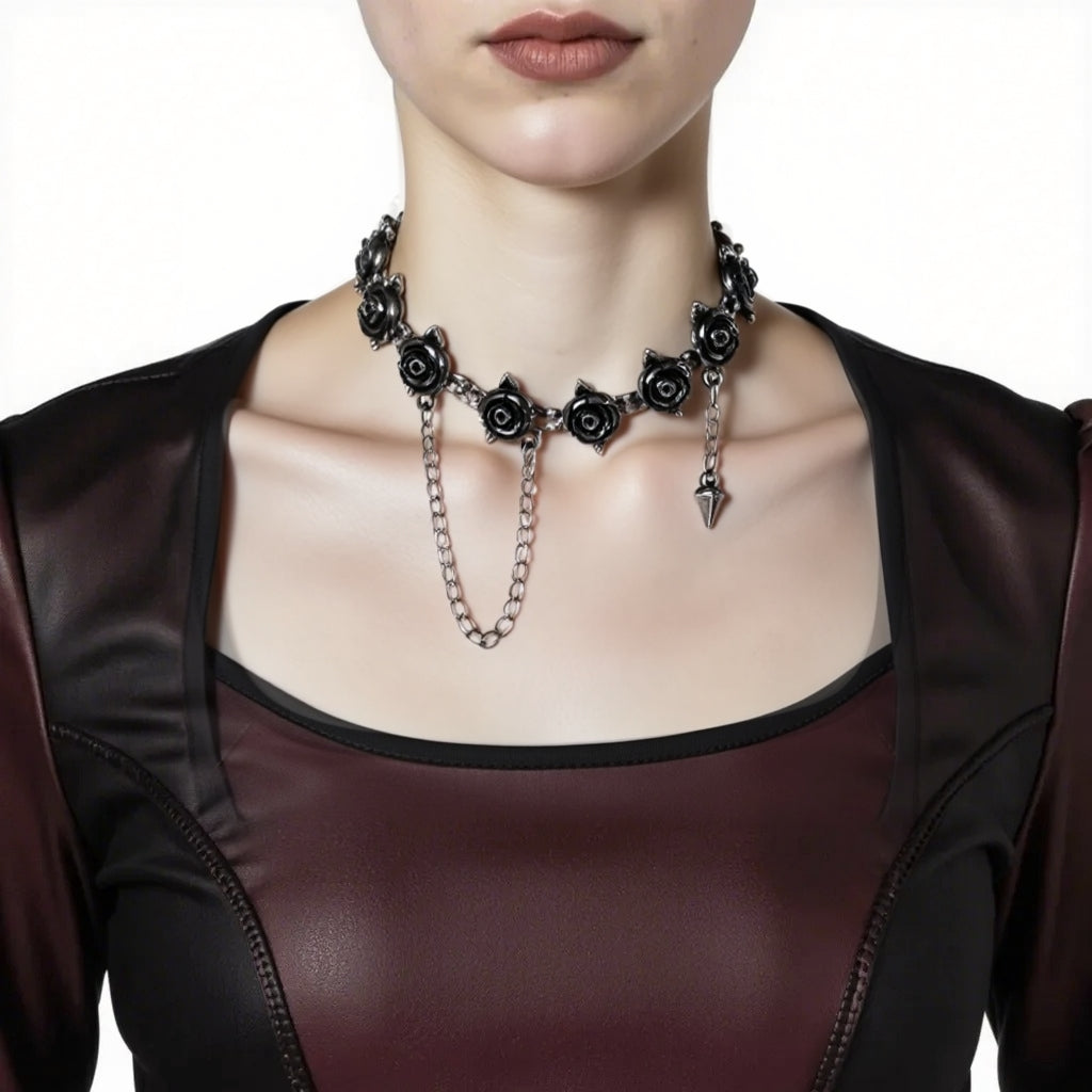 Rose Rivet Necklace