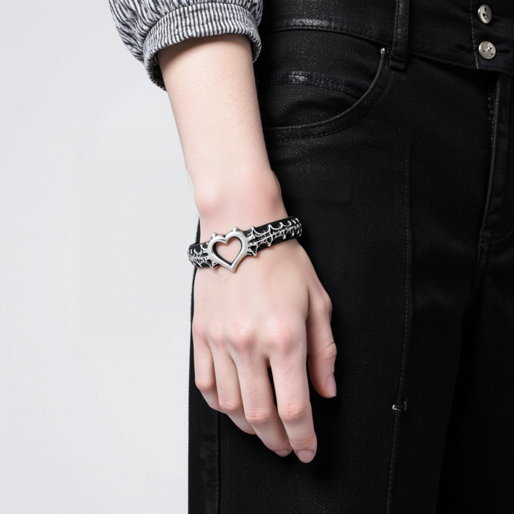 Hollow Heart Bracelet