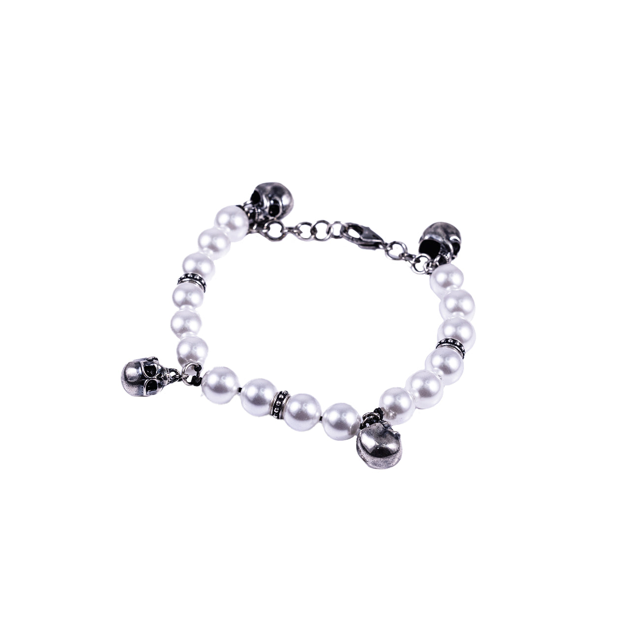 Skull Pearl Bracelet