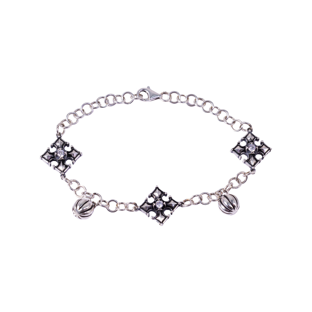 Pumpkin Cross Bracelet