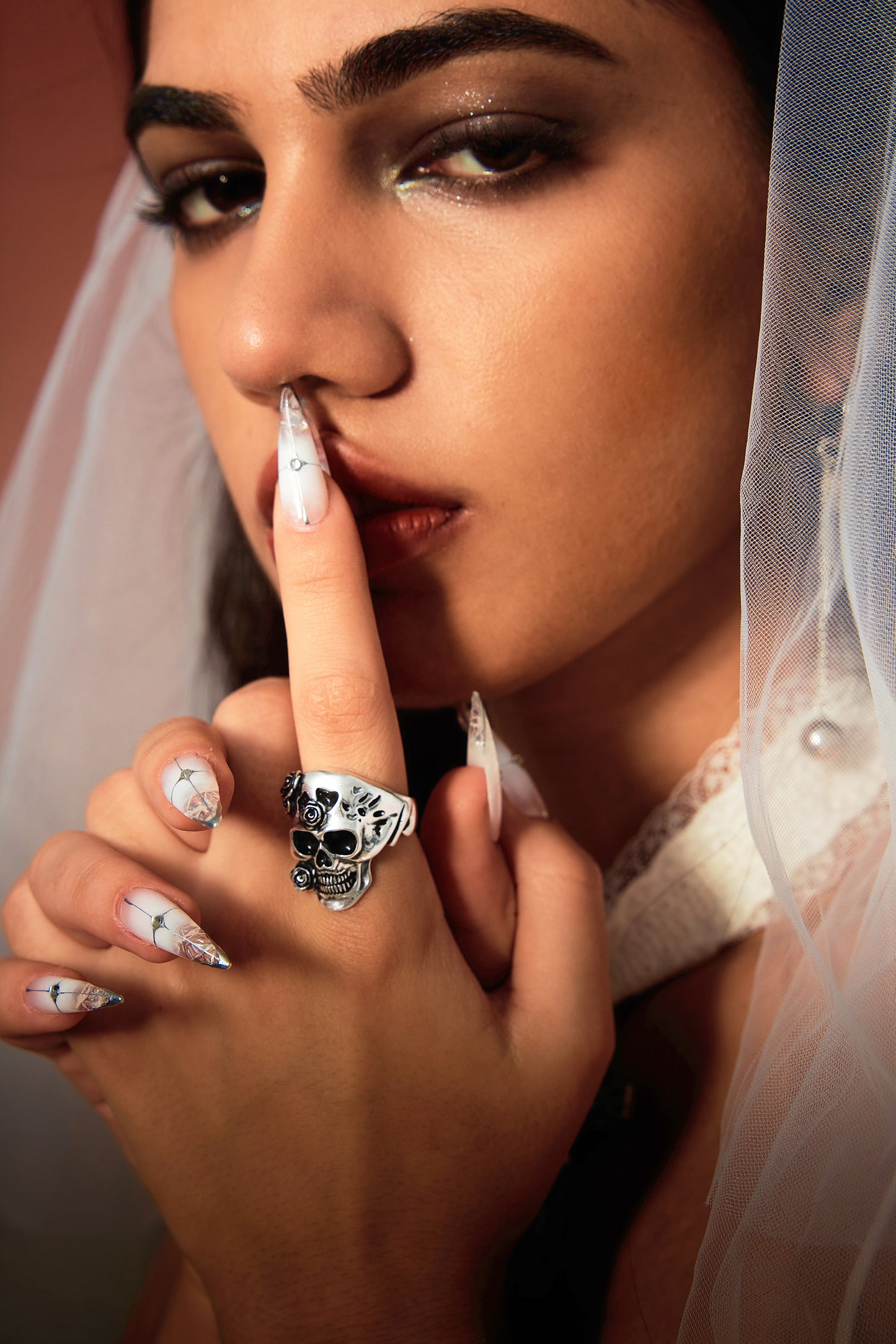 Rose Skull Ring