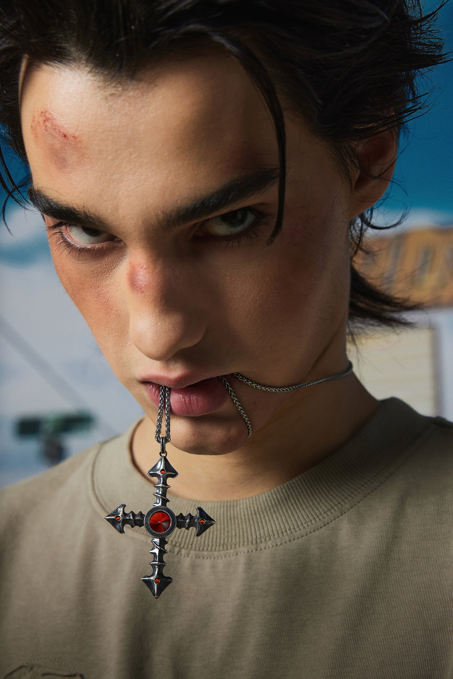 Binding Cross Necklace
