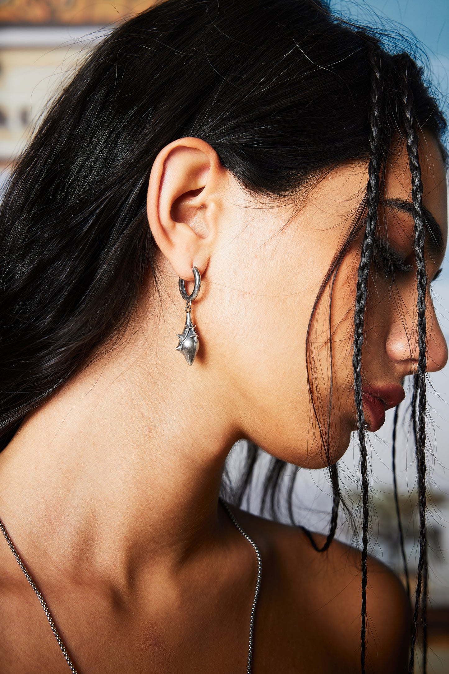 Thorn Teardrop Earrings