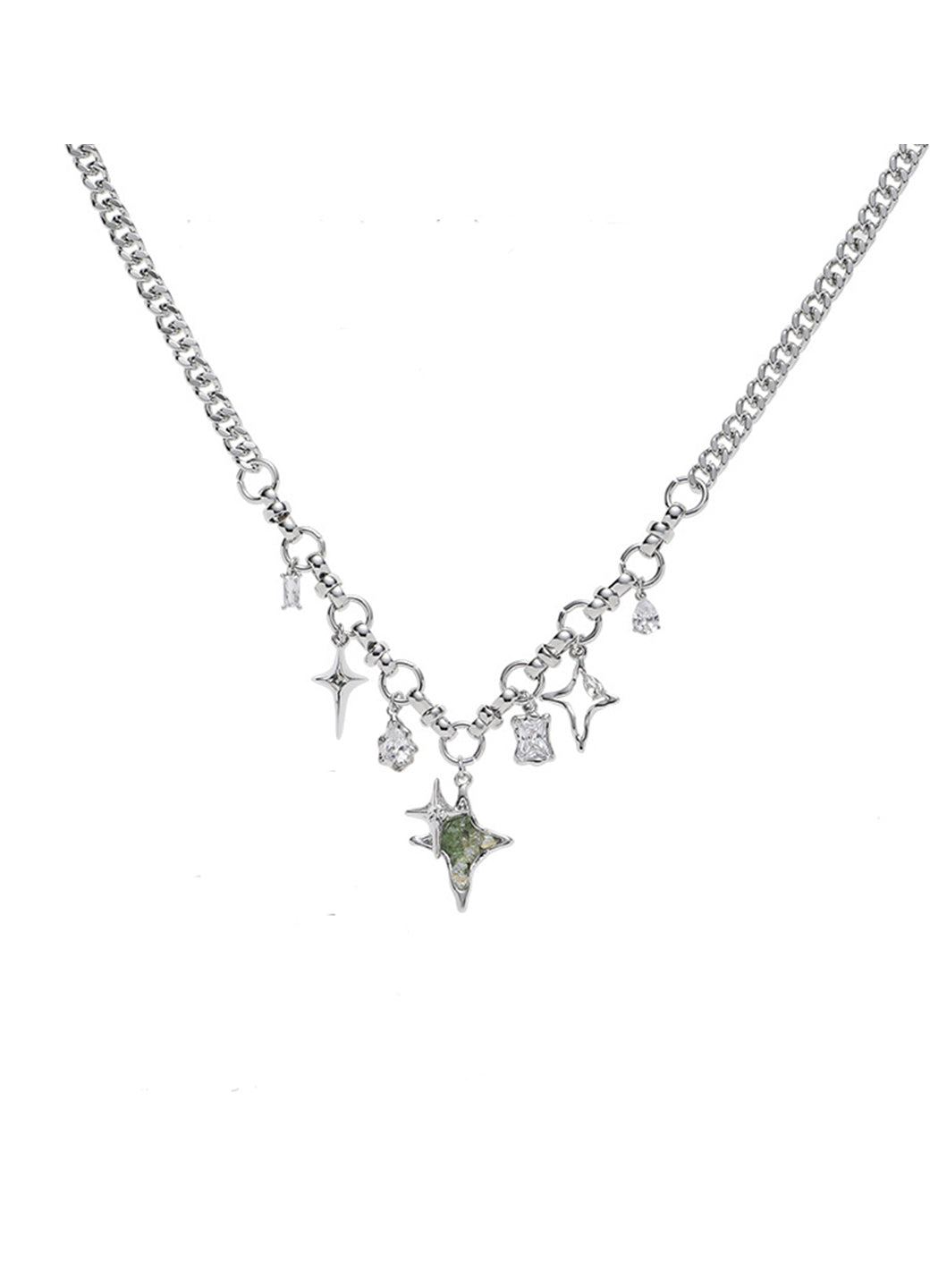 Green Star Necklace