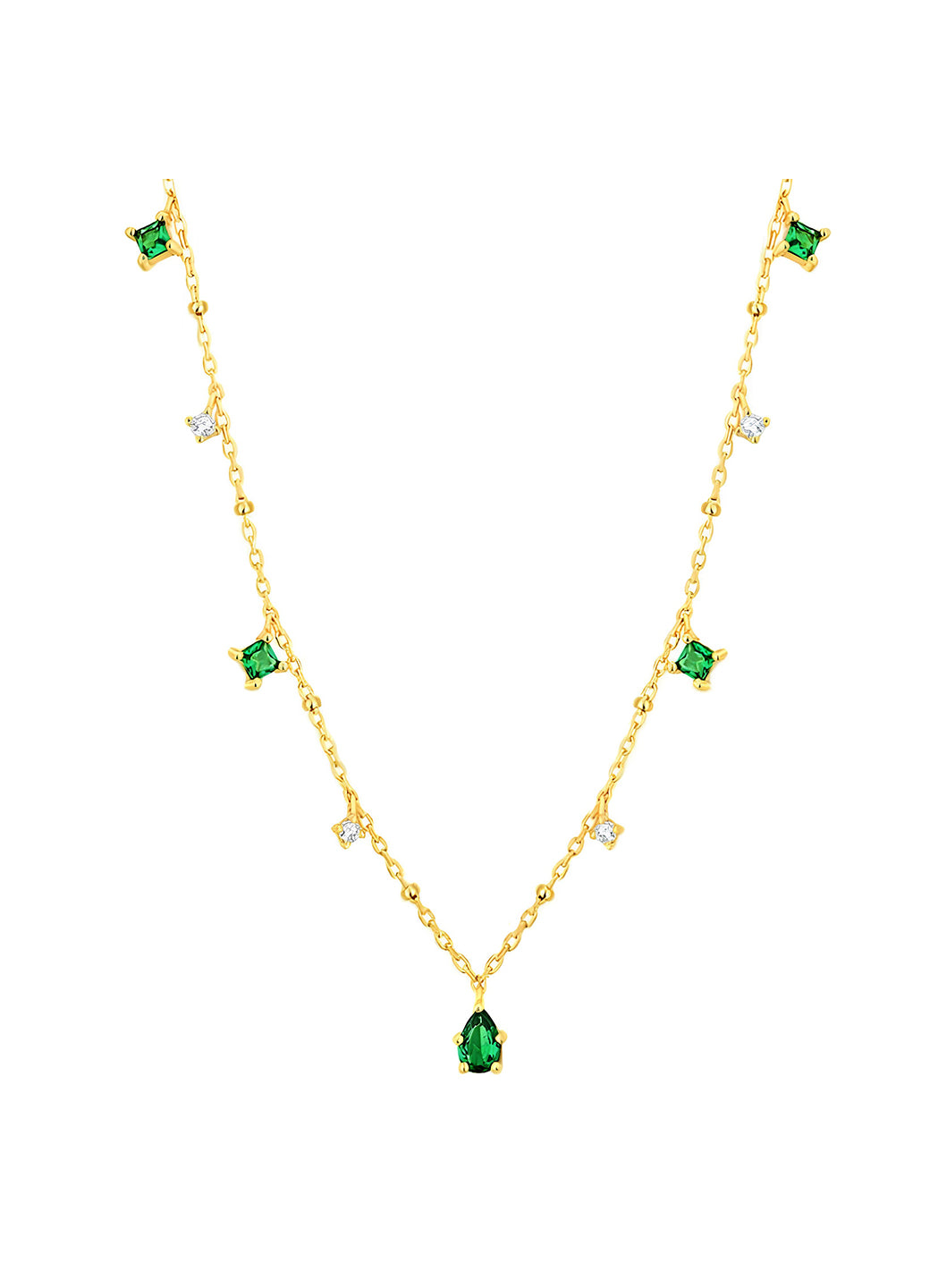 Tassel Teardrop Pendant Necklace