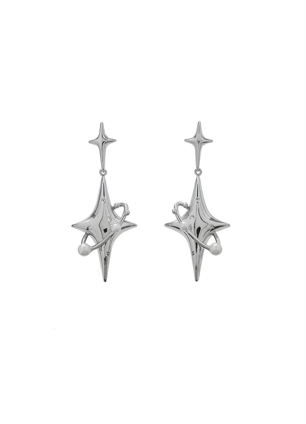 Starry Ray Earrings Inlaid With Diamonds