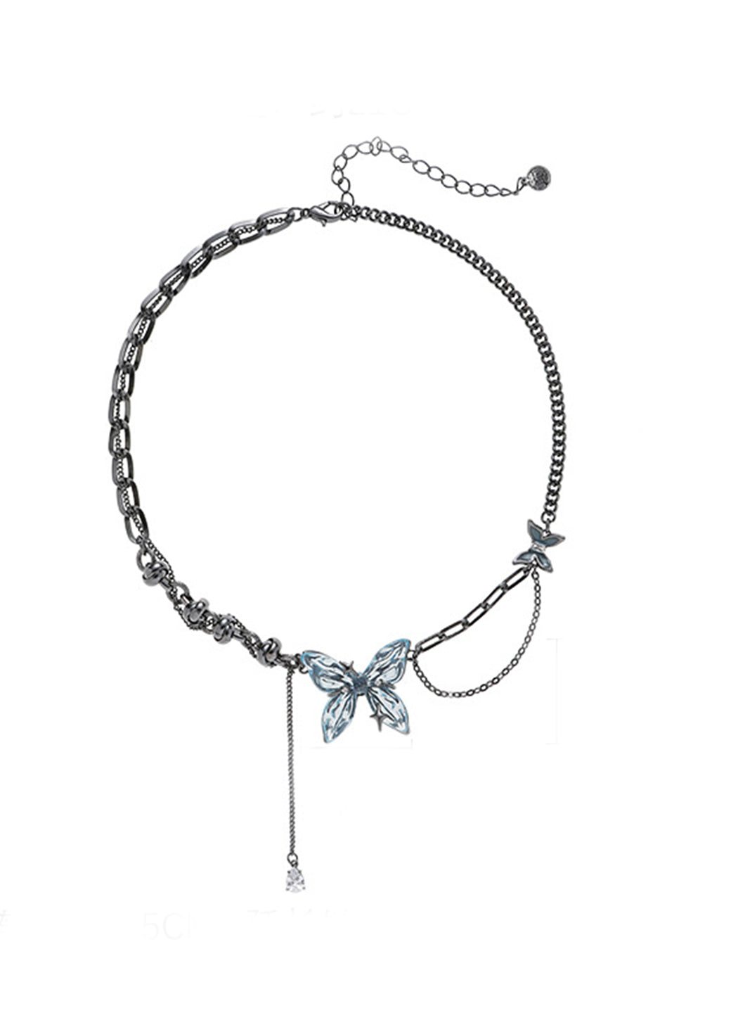 Blue Butterfly Necklace