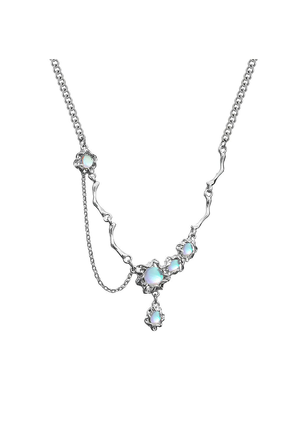 Moonstone Teardrop Necklace