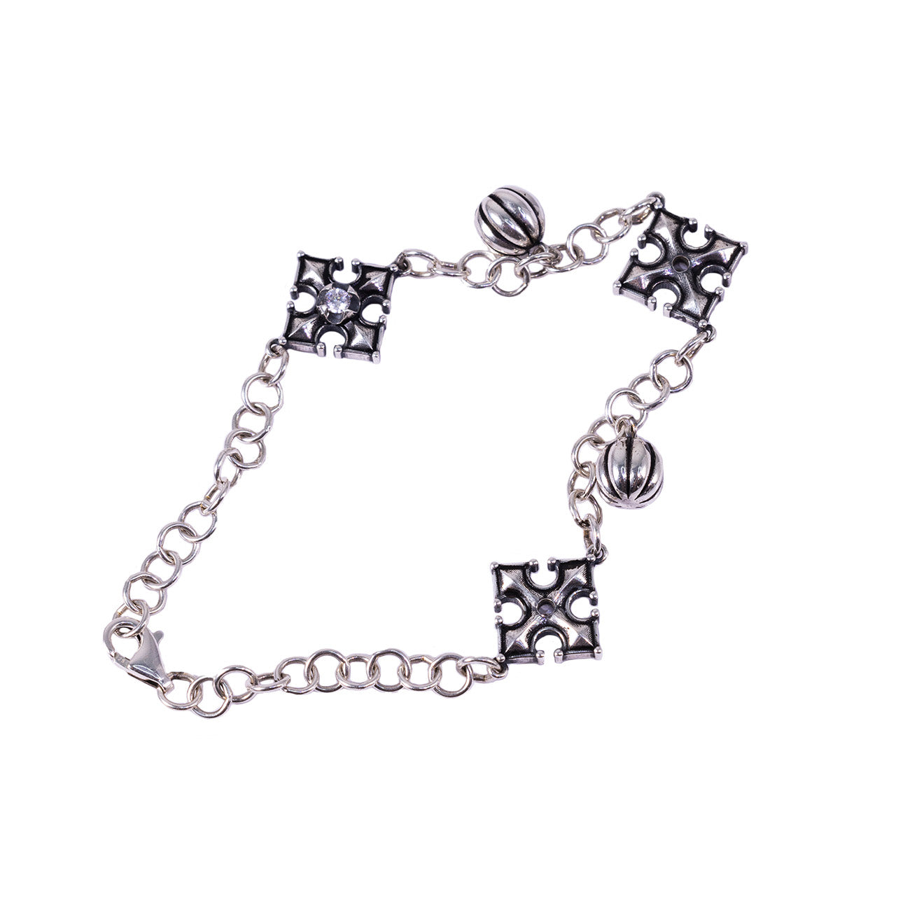 Pumpkin Cross Bracelet