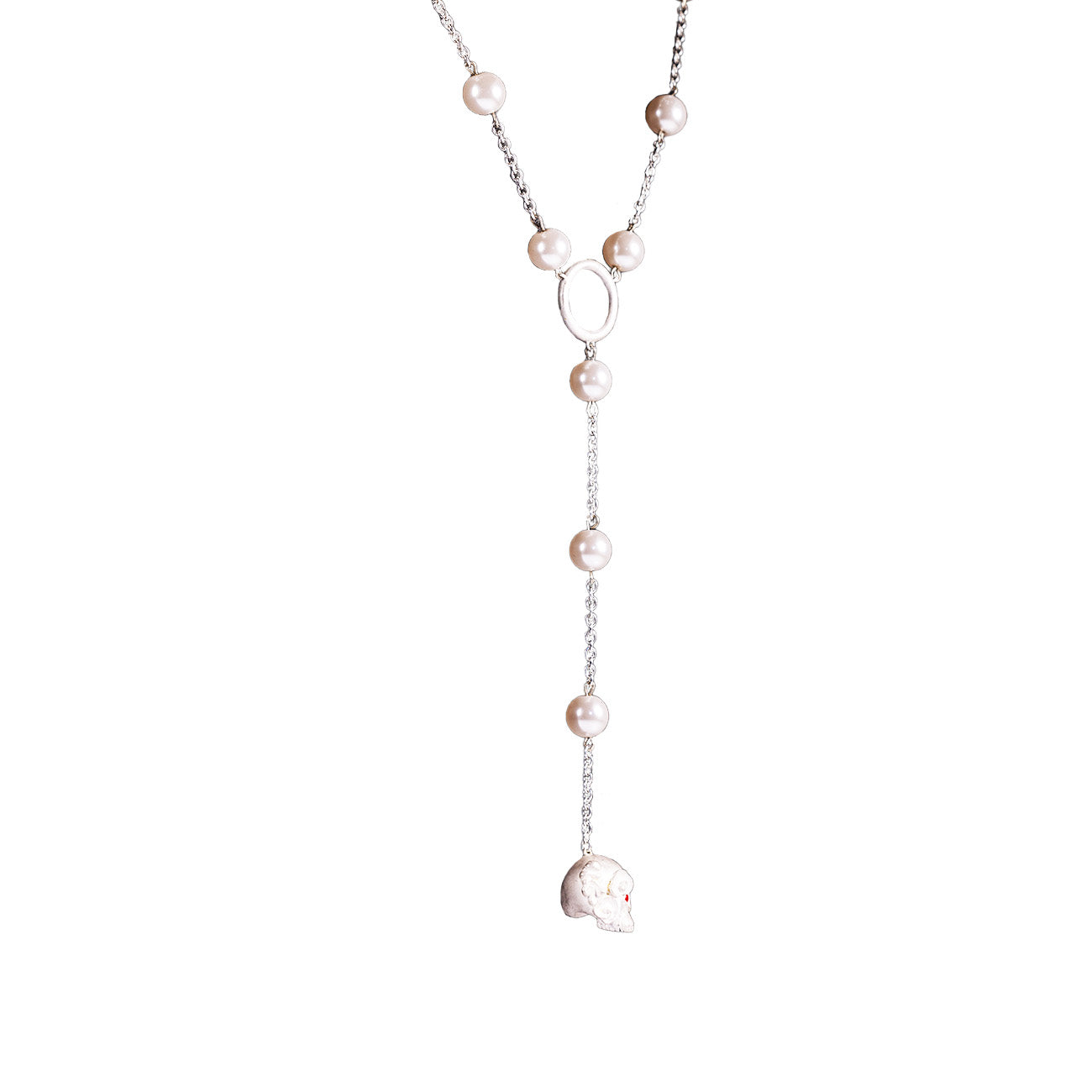 Rose Skull Necklace