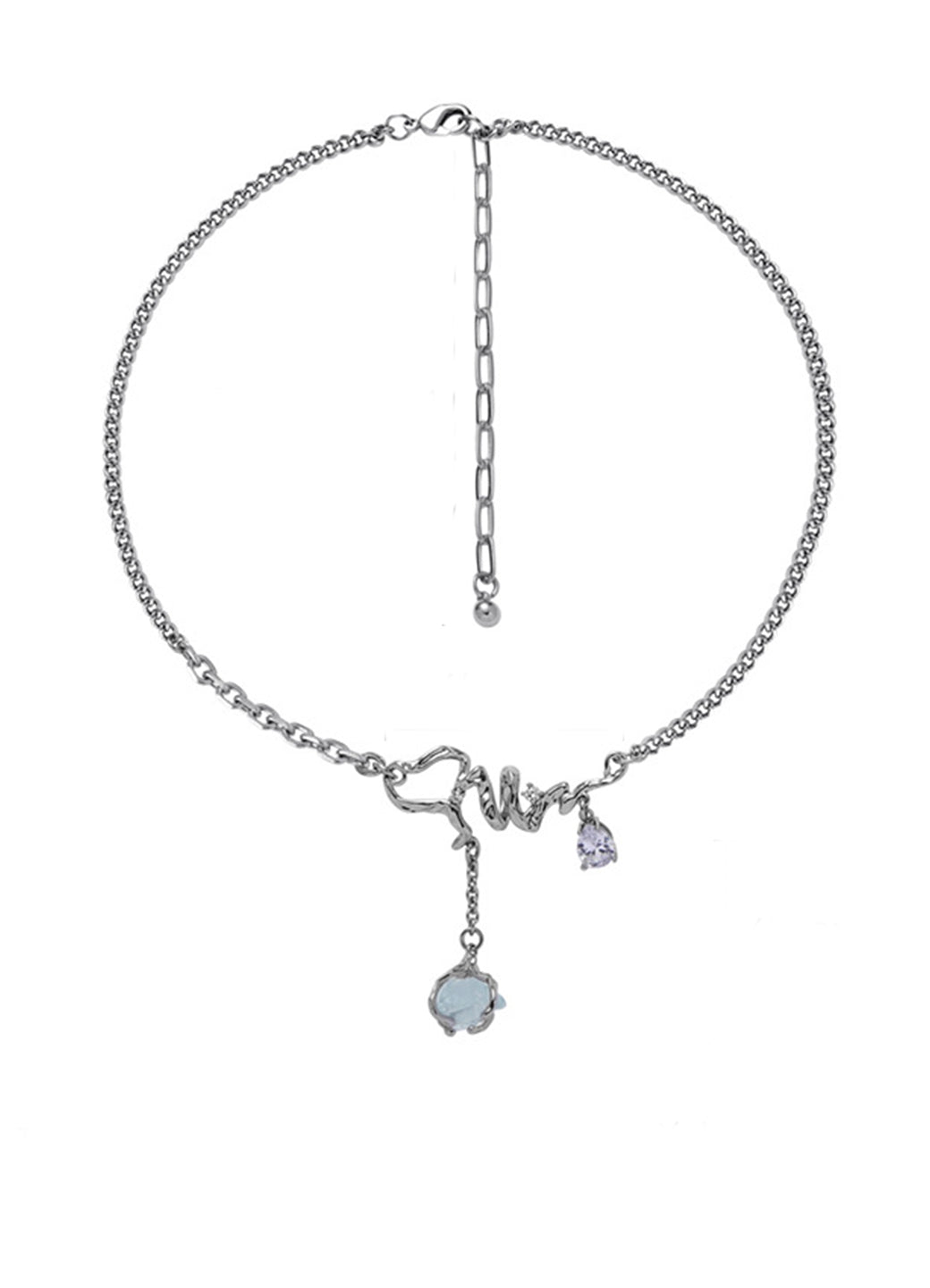 Blue Natural Stone Necklace