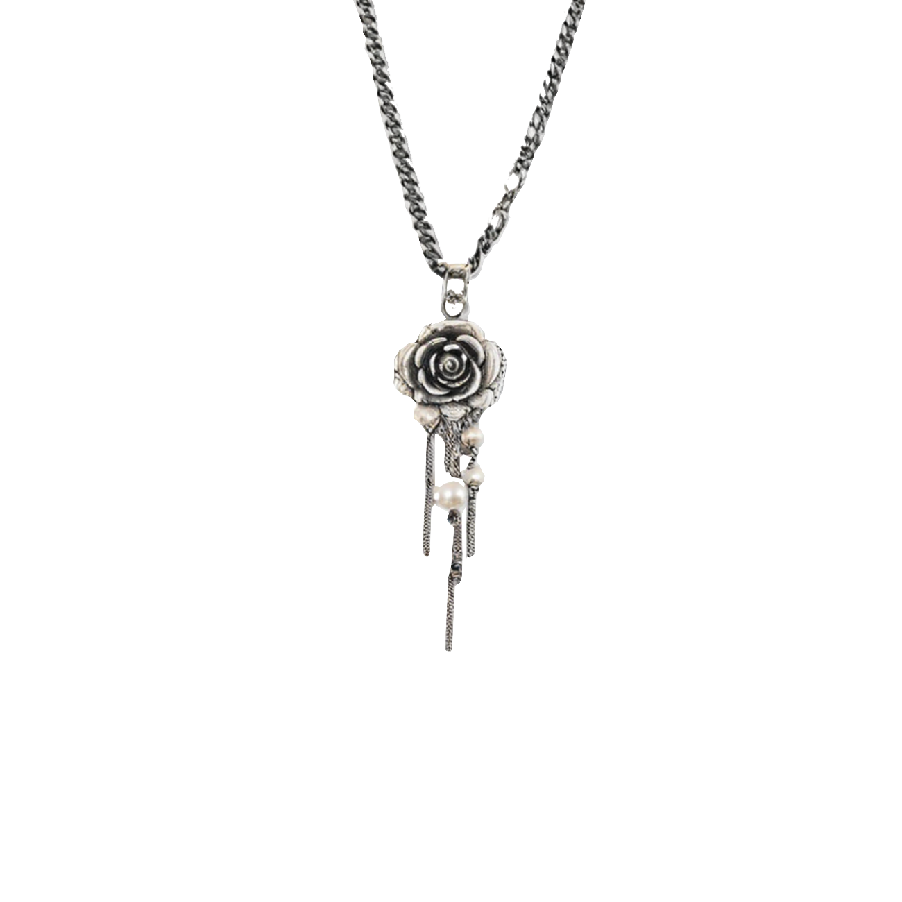 Rose Tassel Necklace