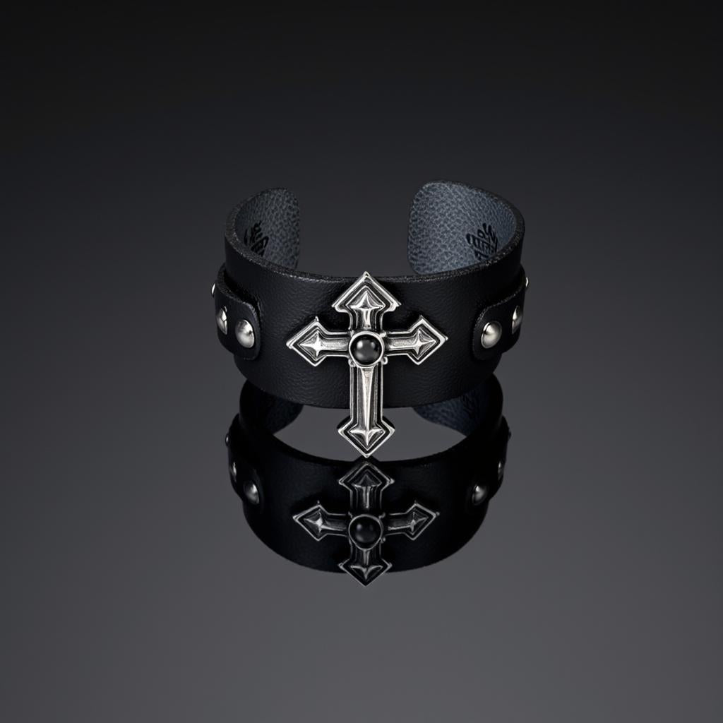 Cross Rivet Bracelet