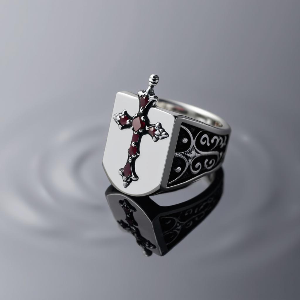 Medieval Cross Ring