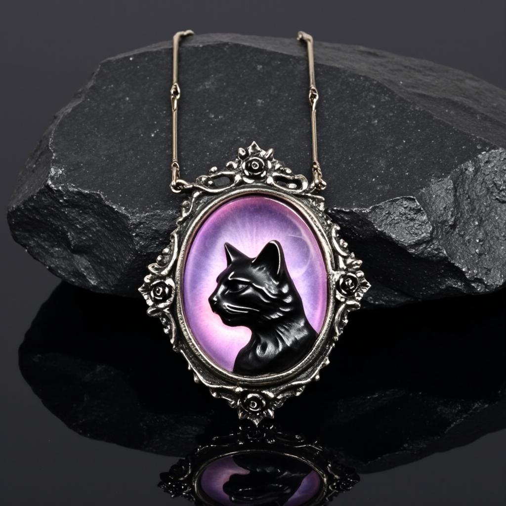 Feline Portrait Necklace