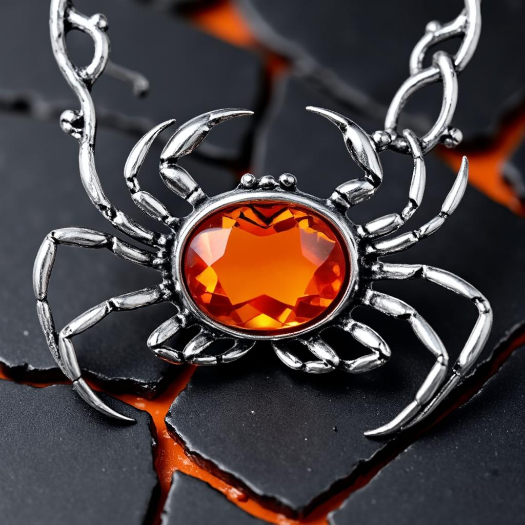 Fire Crab Necklace