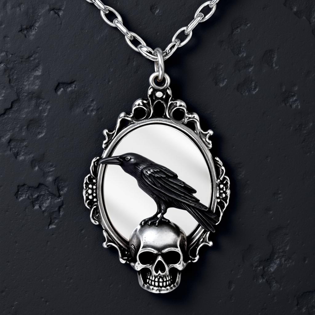 Raven Frame Necklace