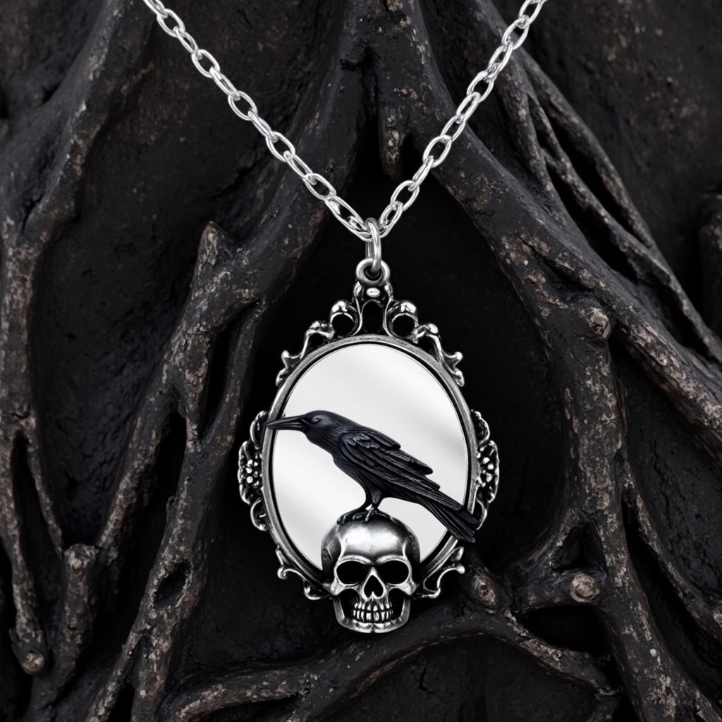 Raven Frame Necklace