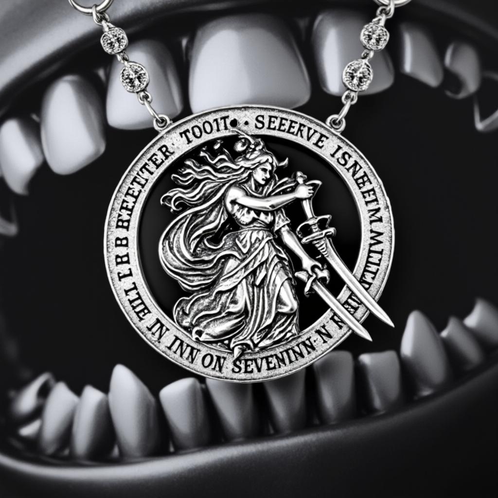 Women & Sword Necklace