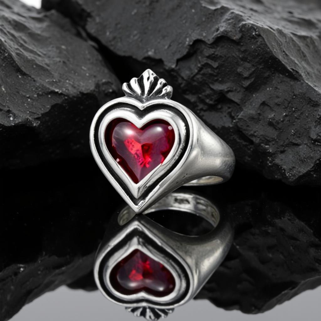 Crown Heart Ring