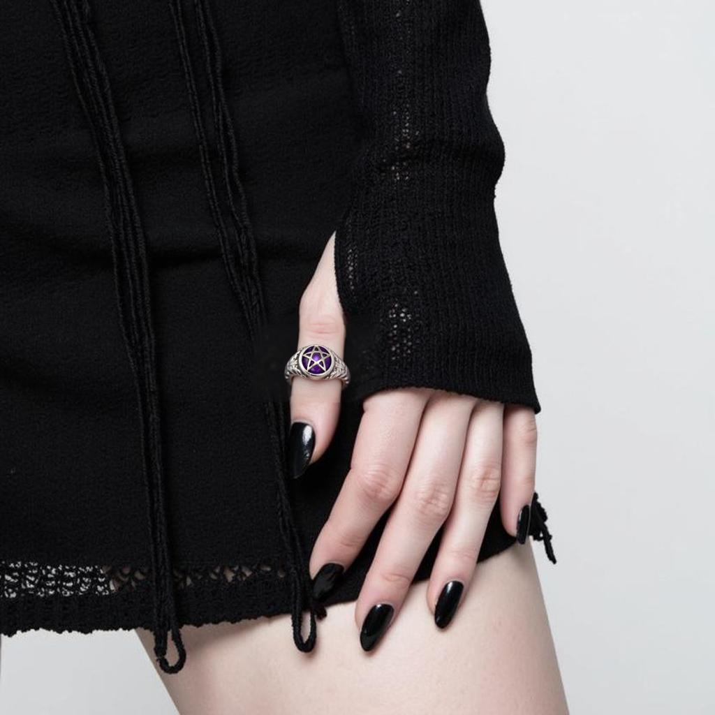 Pentacle Enamel Ring