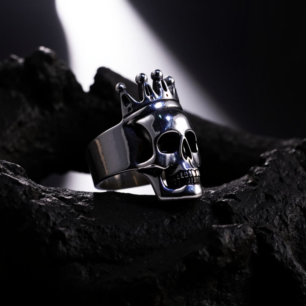 Crown Skull Ring