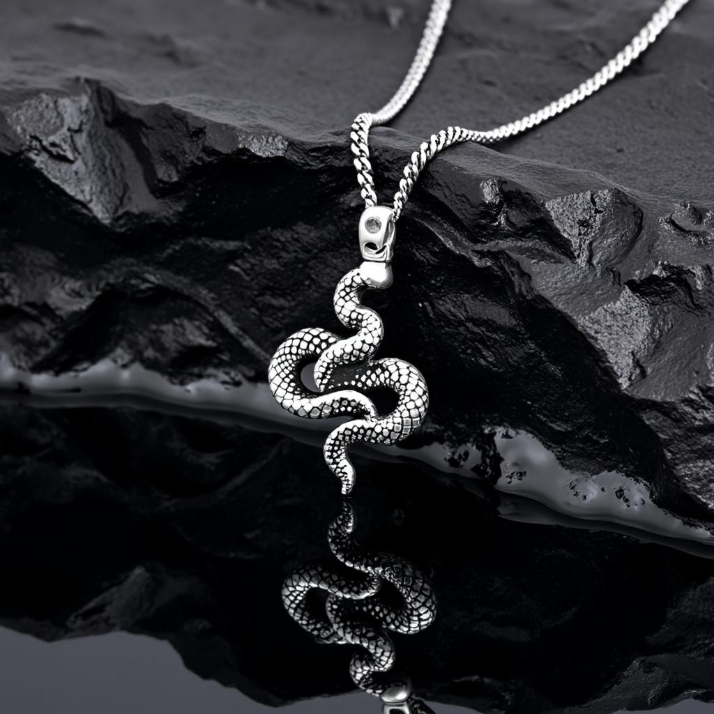 Serpentine Pendant Necklace