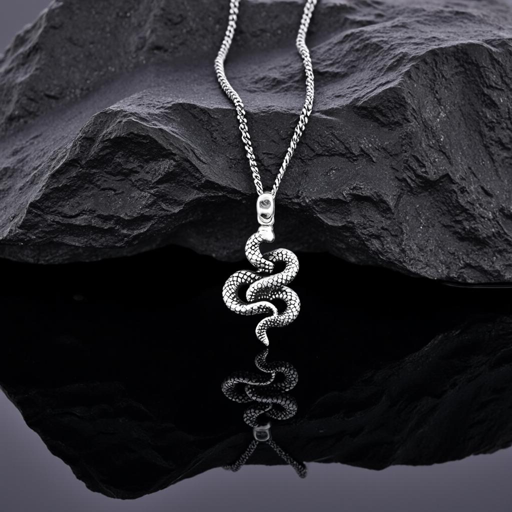 Serpentine Pendant Necklace