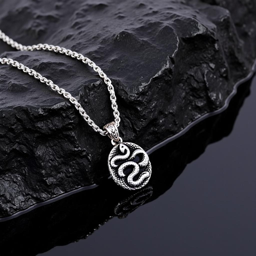 Coiled Serpent Necklace