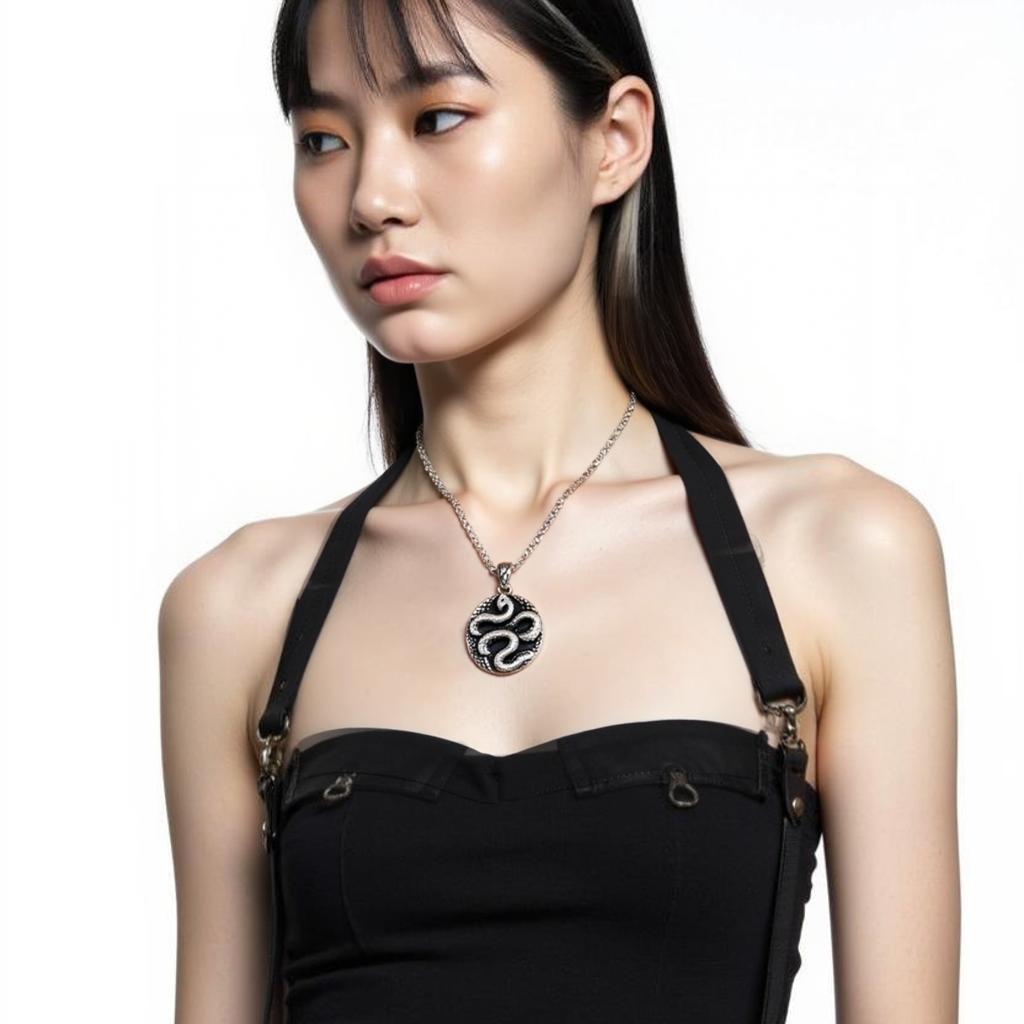 Coiled Serpent Necklace