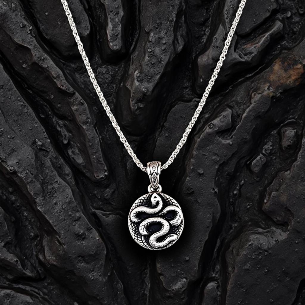 Coiled Serpent Necklace