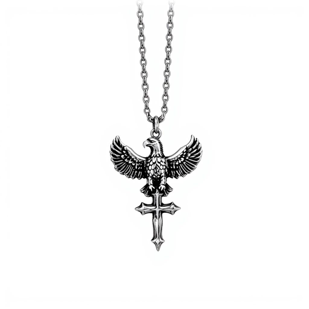 Eagle Cross Necklace