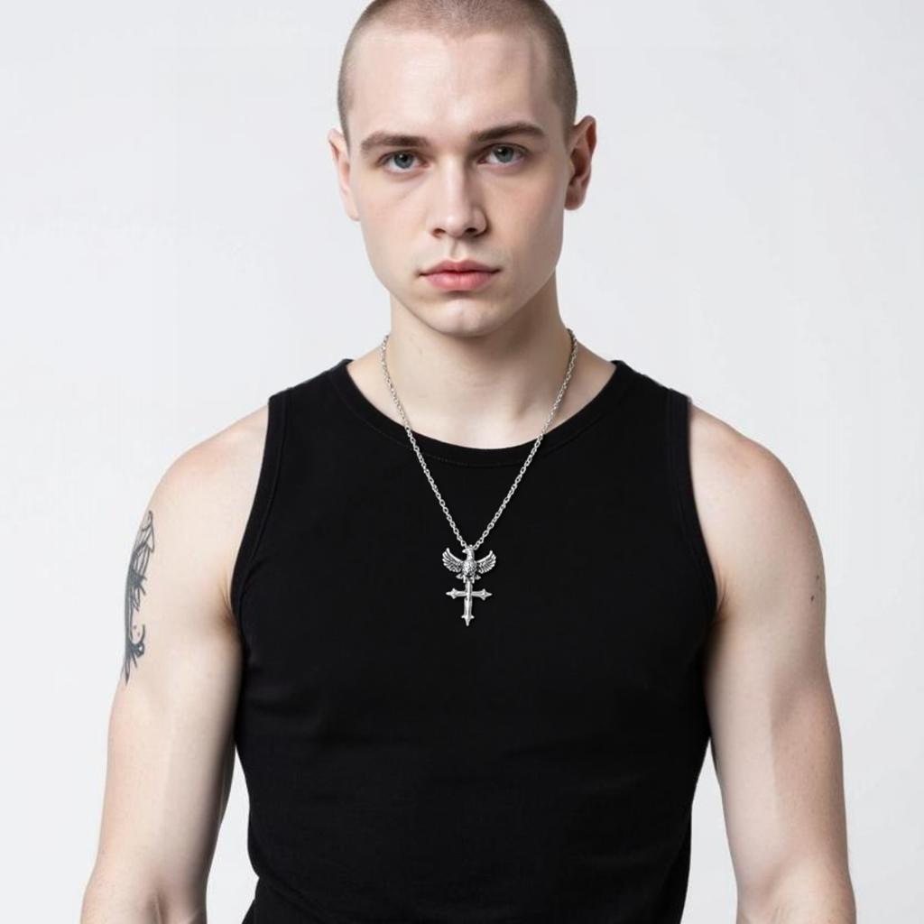 Eagle Cross Necklace