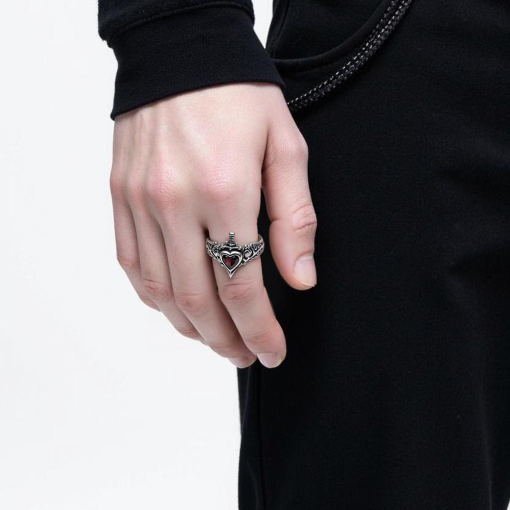 Heart & Dagger Ring