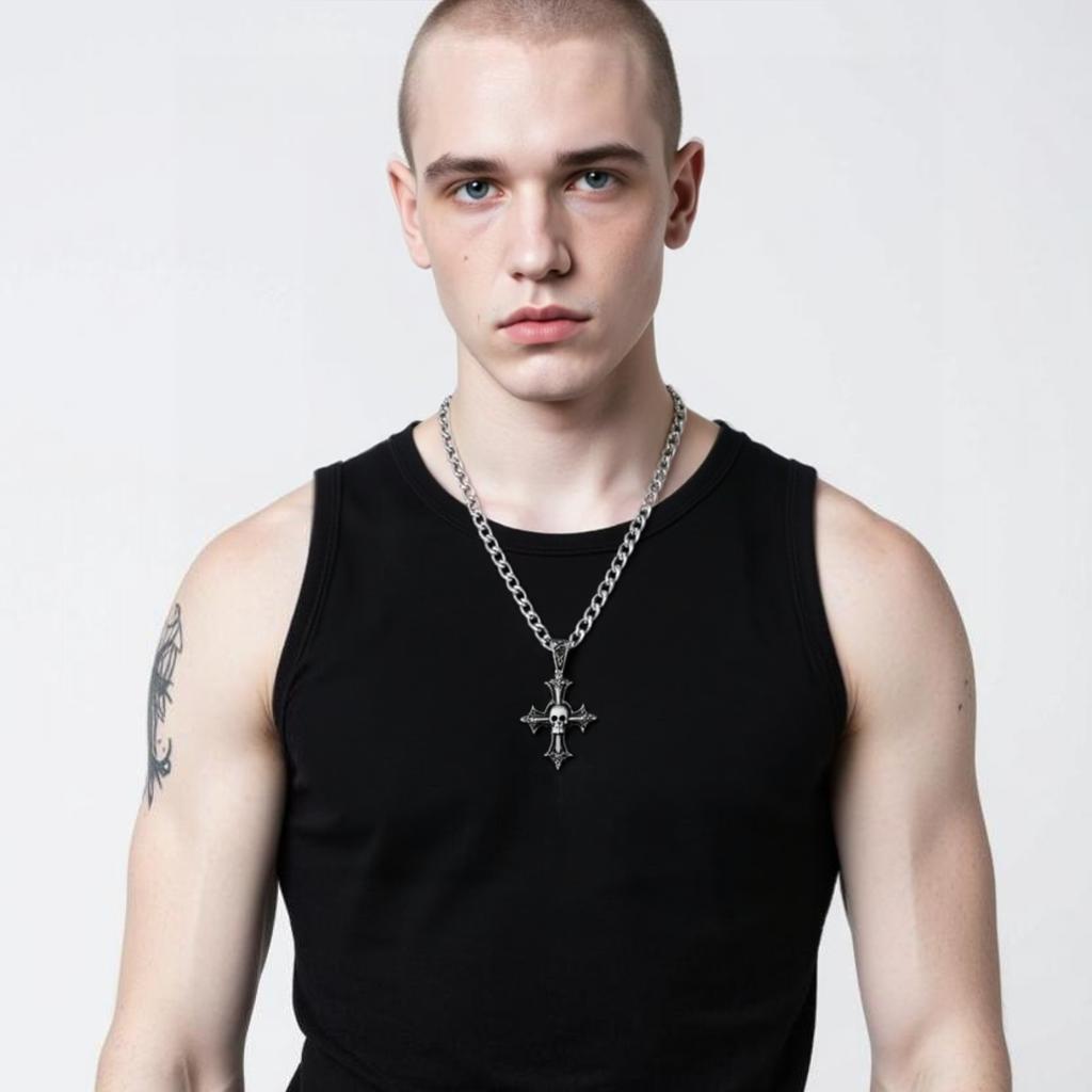 Skull Cross Necklace