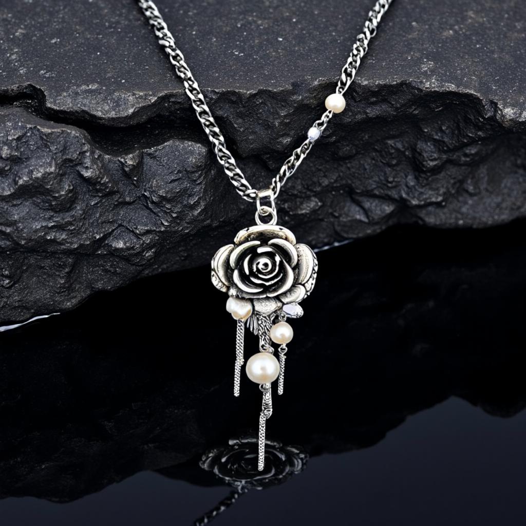 Rose Tassel Necklace