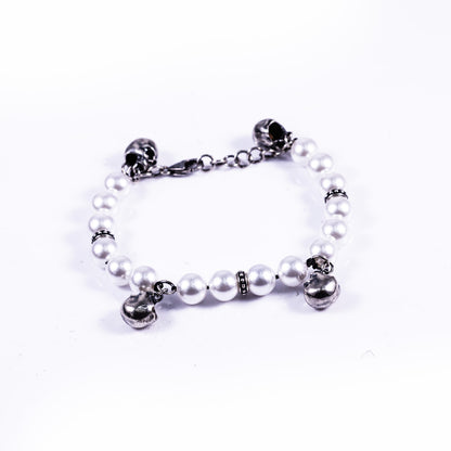Skull Pearl Bracelet