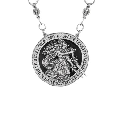Women & Sword Necklace