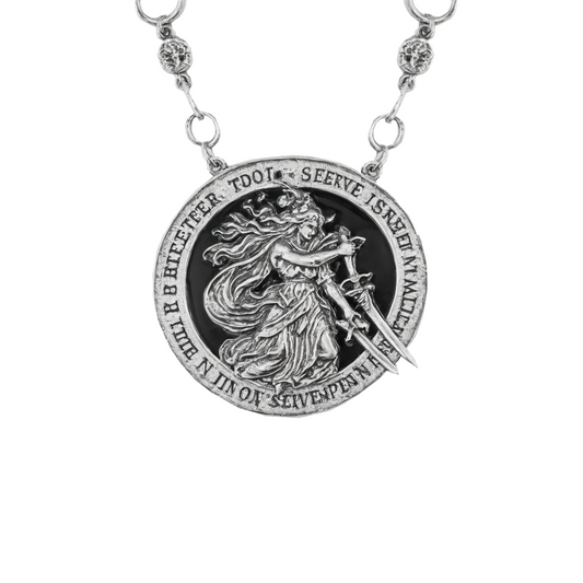 Women & Sword Necklace