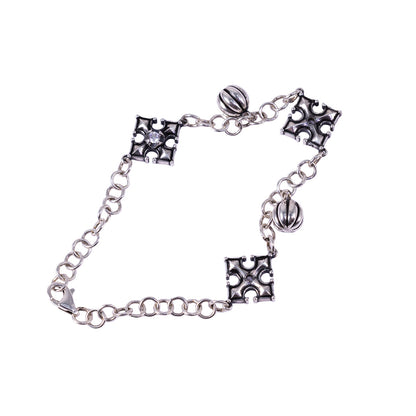 Pumpkin Cross Bracelet