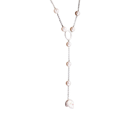 Rose Skull Necklace