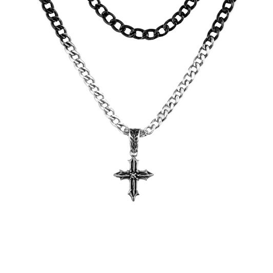 Ornate Cross Pendant Necklace