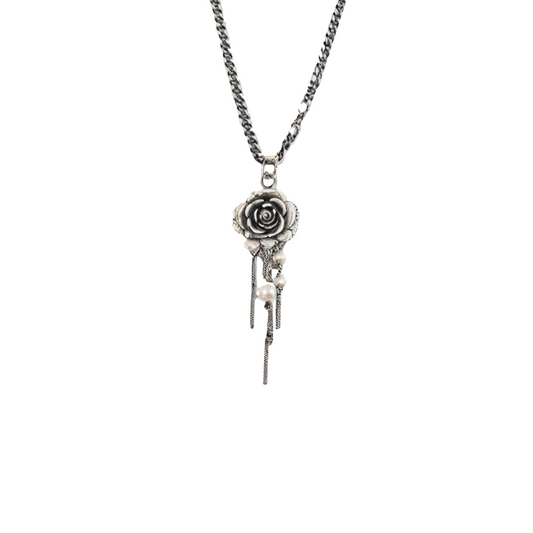 Rose Tassel Necklace