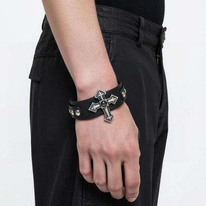 Cross Rivet Bracelet