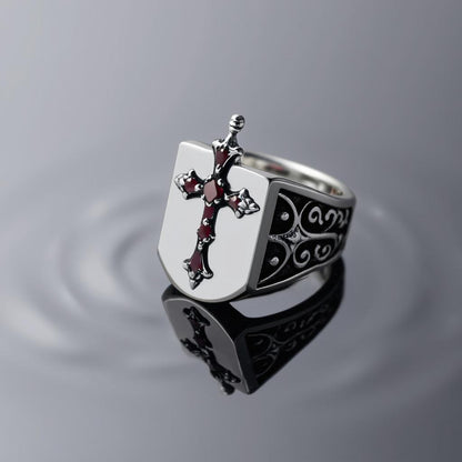 Medieval Cross Ring