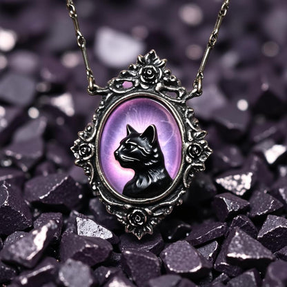 Feline Portrait Necklace