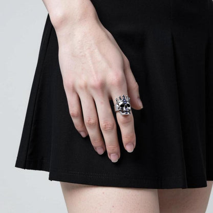 Crown Skull Ring