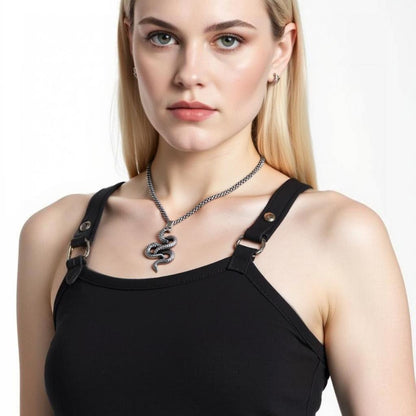 Serpentine Pendant Necklace