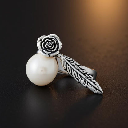Rose & Pearl Ring