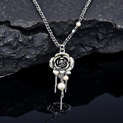 Rose Tassel Necklace